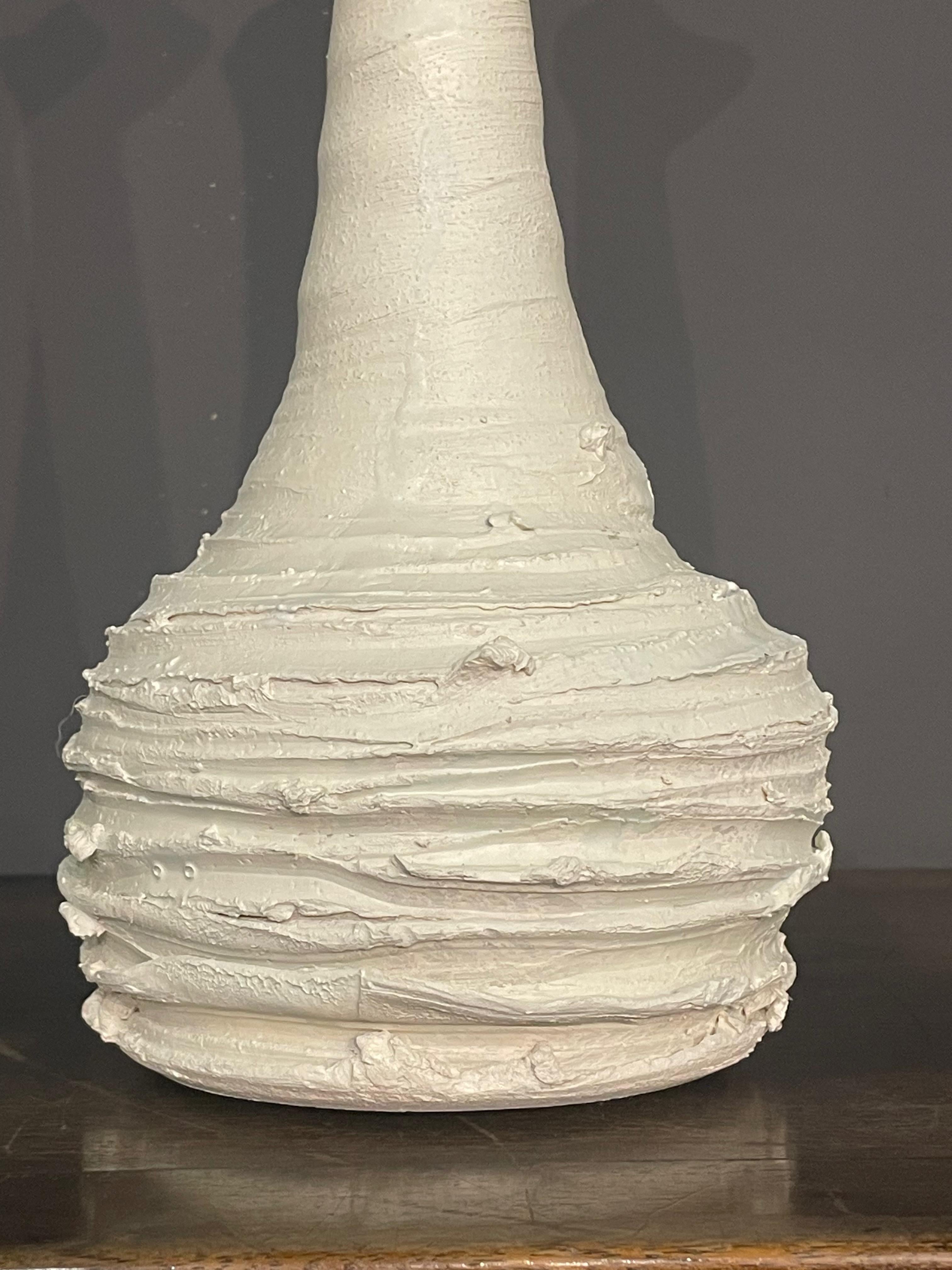 Italian White Brutalist Design Vase, Italy, Contemporary