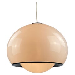 Lampe suspendue BUD blanche conçue par Harvey Guzzini pour Meblo