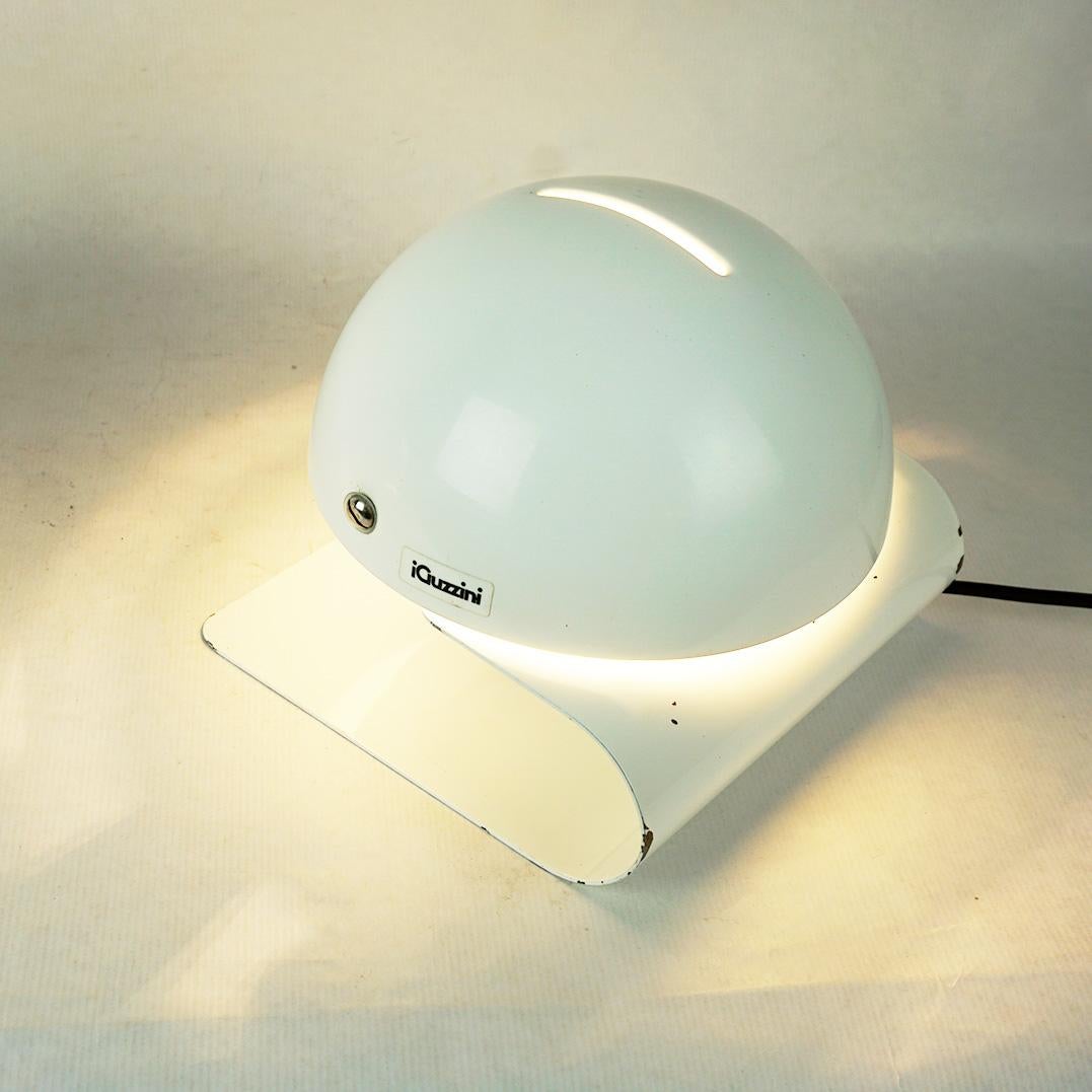 Space Age White Bugia Table Lamps by Giuseppe Cormio for Guzzini Italy For Sale