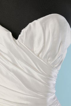 Weißes Bustier mit Stoffgürtel ALEXANDRE VAUTHIER New