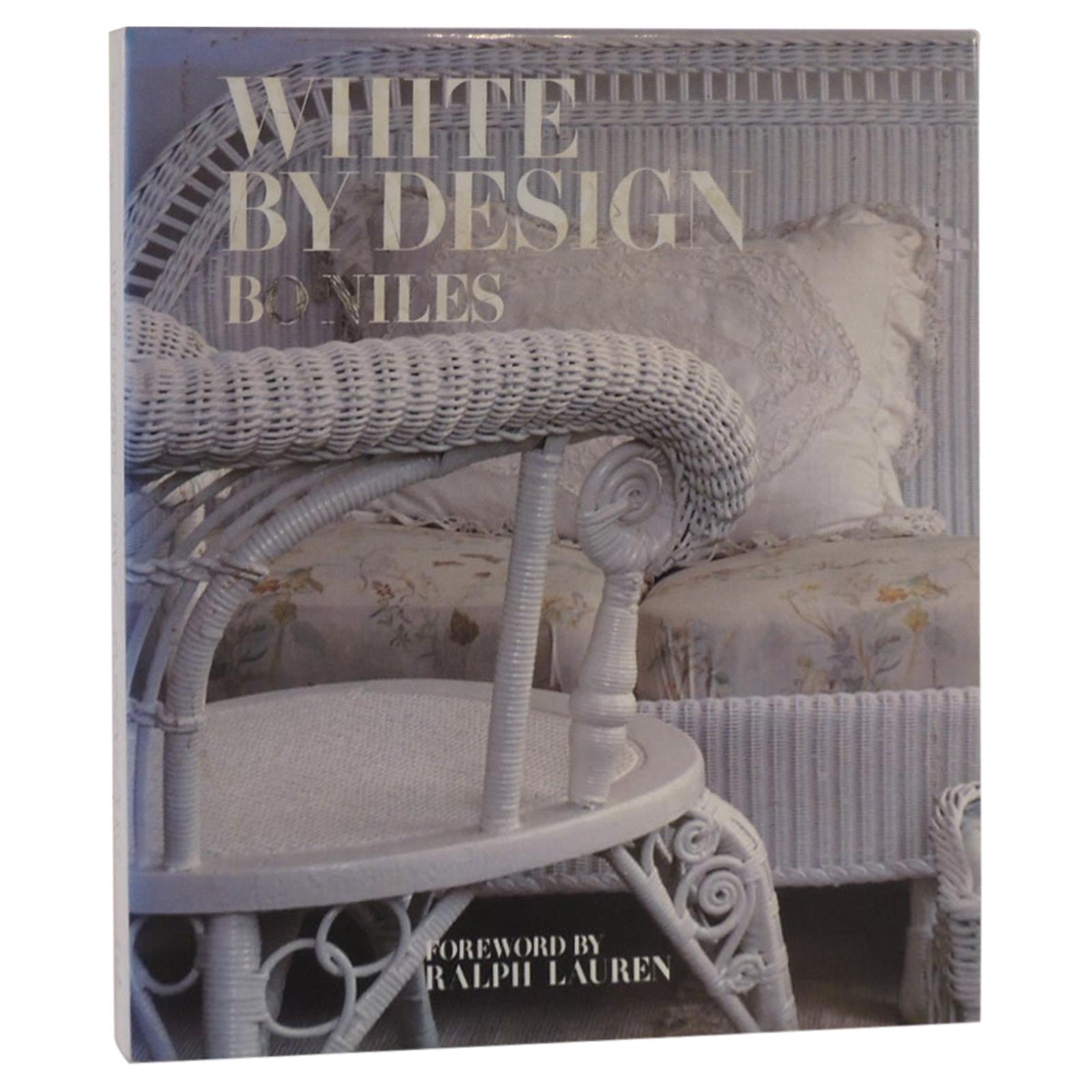 White By Design Hardcover Decorative Book by Bo Niles