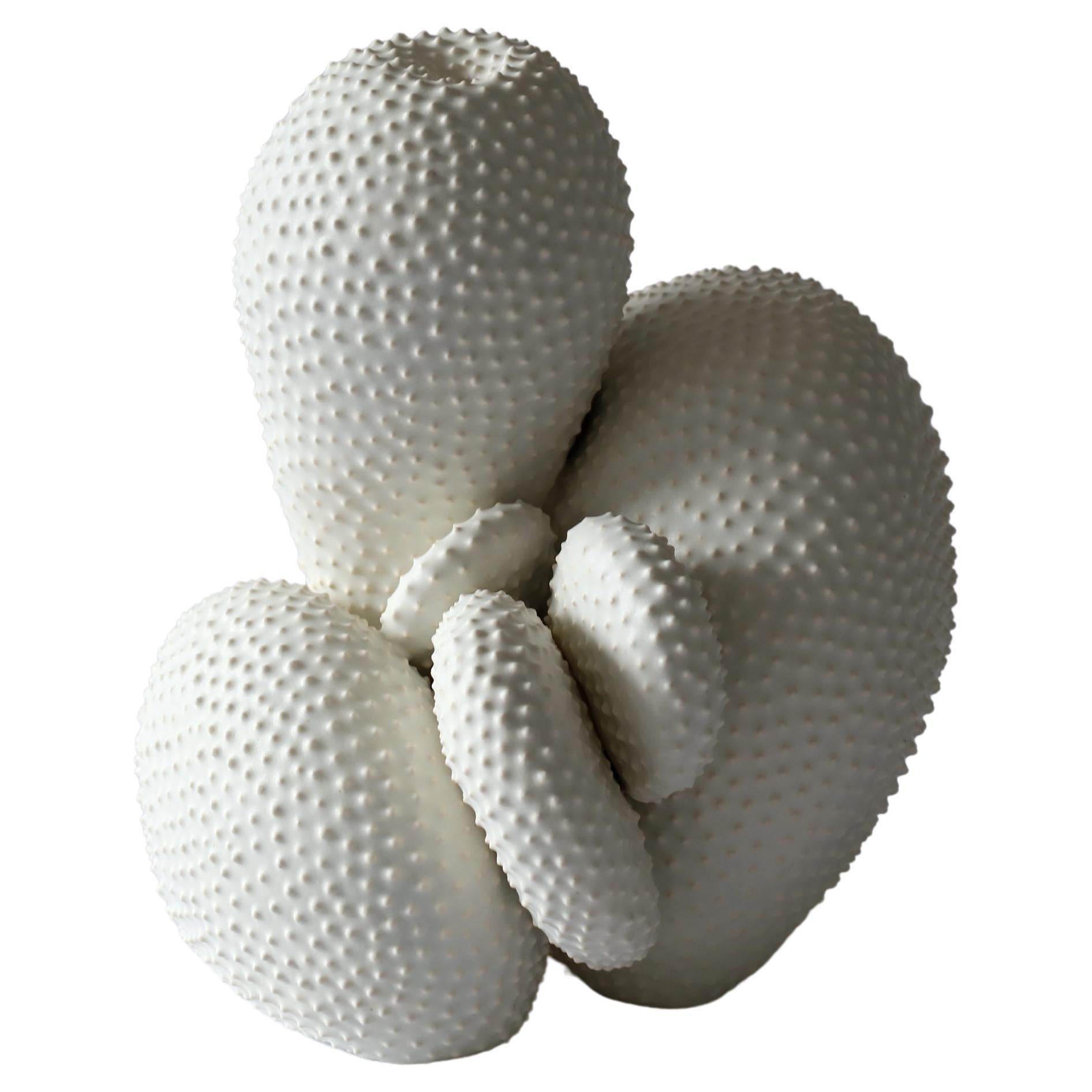 White Cactus-like Abstract Sculpture, Lone Skov Madsen For Sale