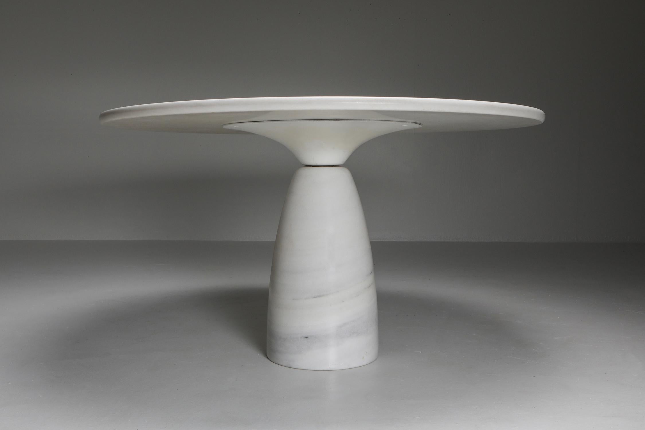 White Calacatta 'Finale' Marble Dining Table by Peter Draenhert 6