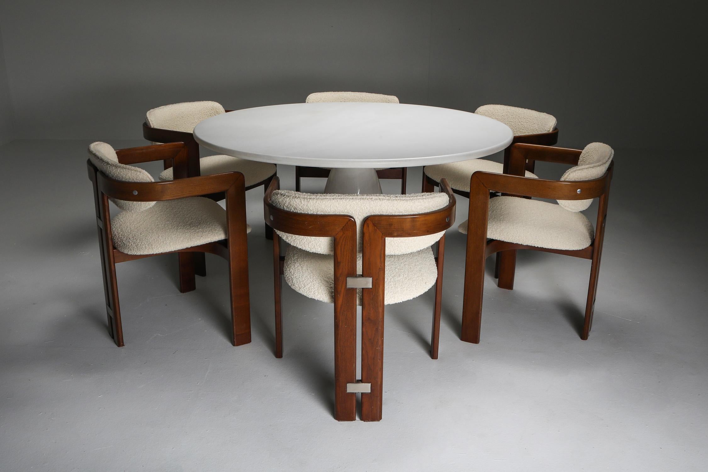 White Calacatta 'Finale' Marble Dining Table by Peter Draenhert In Excellent Condition In Antwerp, BE