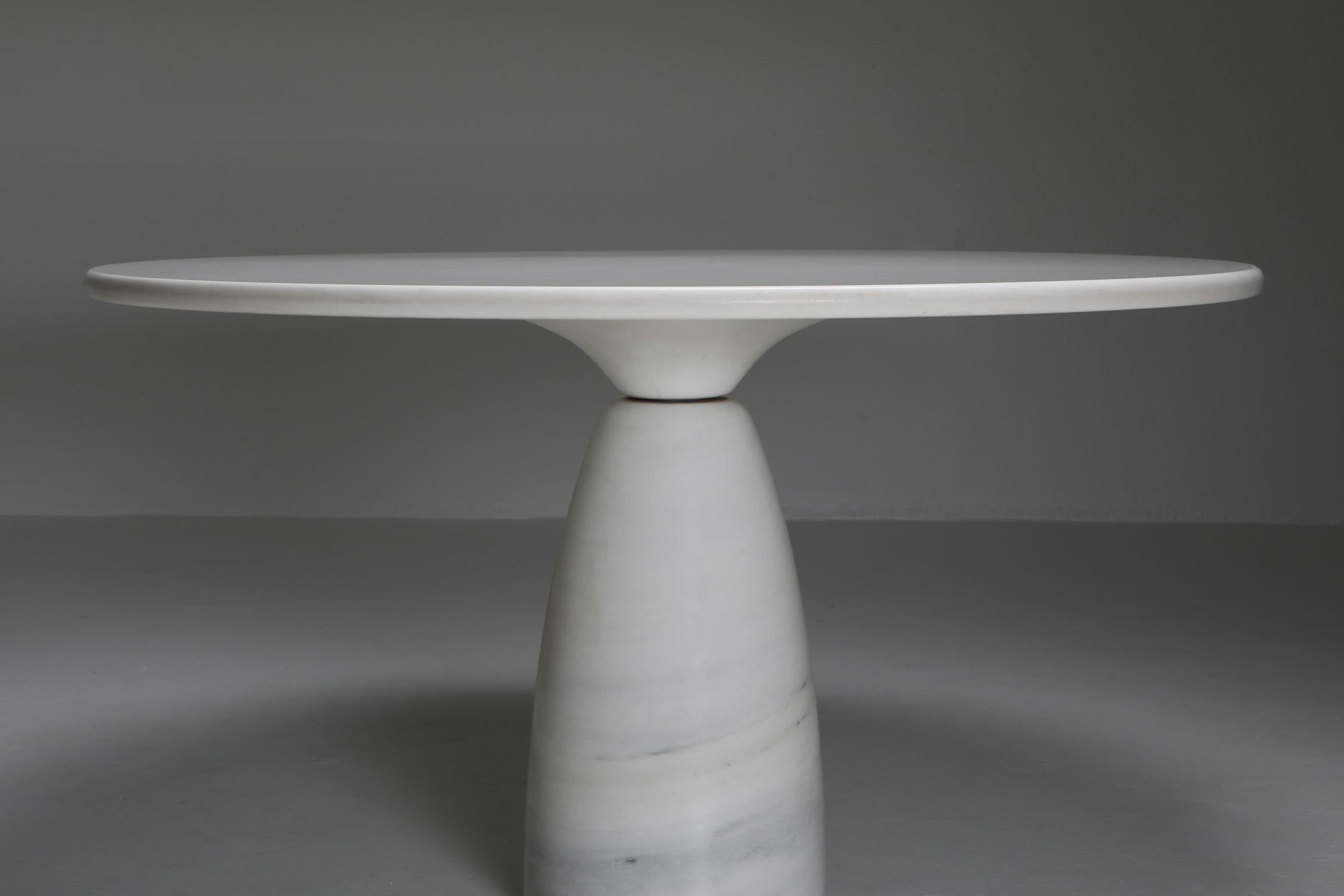 White Calacatta 'Finale' Marble Dining Table by Peter Draenhert 1
