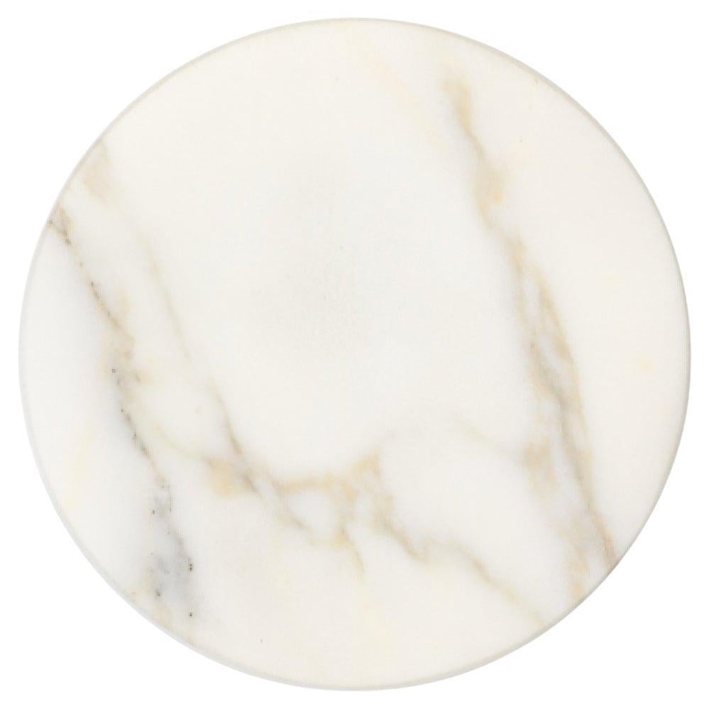 - Base en marbre blanc Calacatta, petite, chargeur sans fil 15W