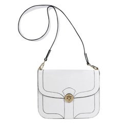 White Cambiaghi Milano Leather Crossbody Bag