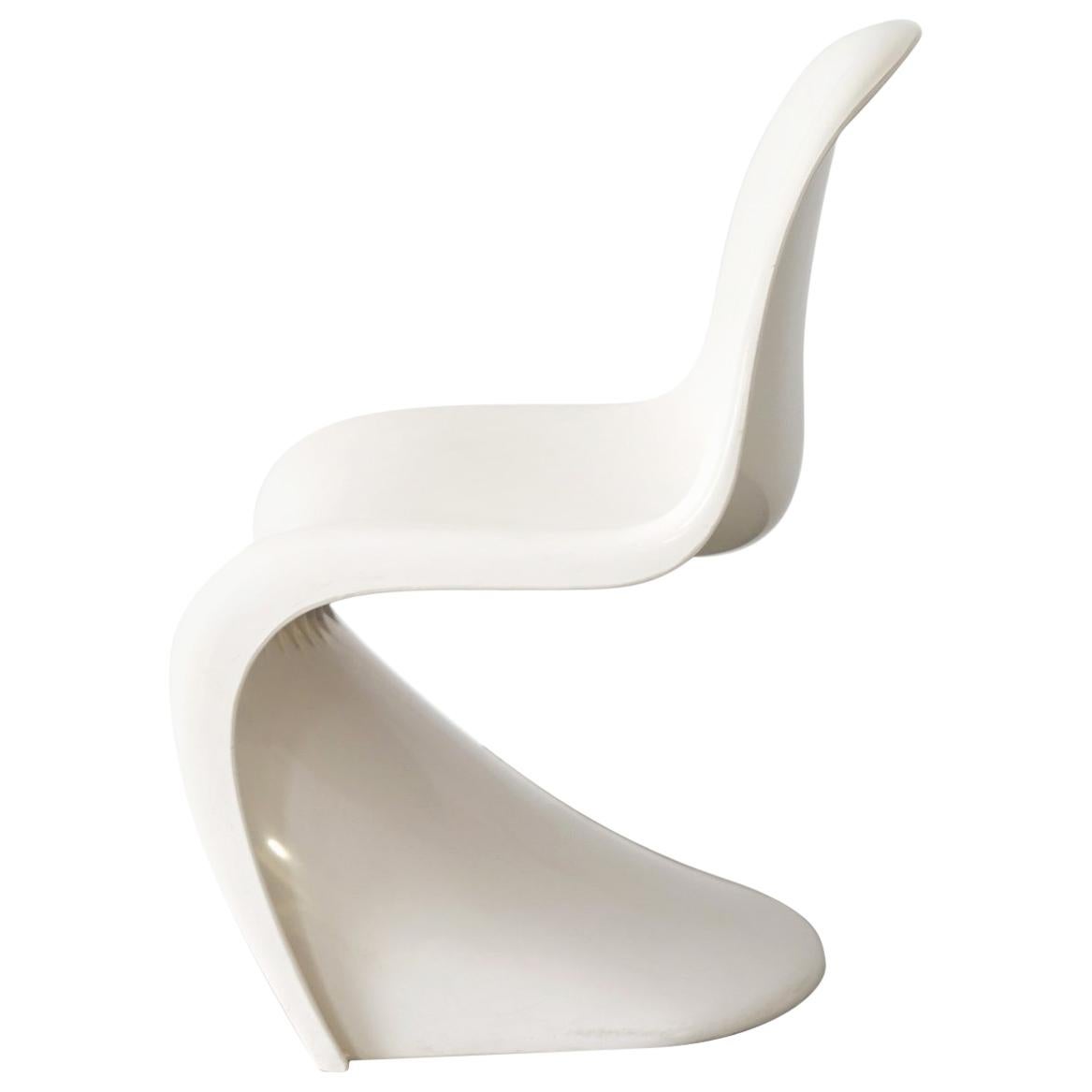 White Cantilevered S Chair by Verner Panton for Herman Miller, 1972 For Sale