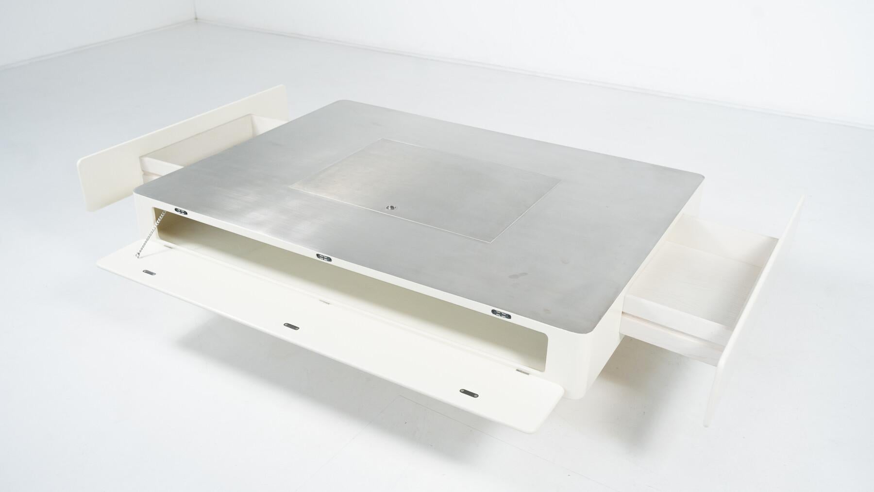 Table basse Caori blanche de Vico Magistretti pour Gavina, Italie, années 1960 en vente 1