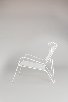White Capri Easy Lounge Chair by Cools Collection