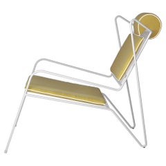 Einfacher Capri-Loungesessel mit Rückenlehne und Sitzkissen von Cools Collection