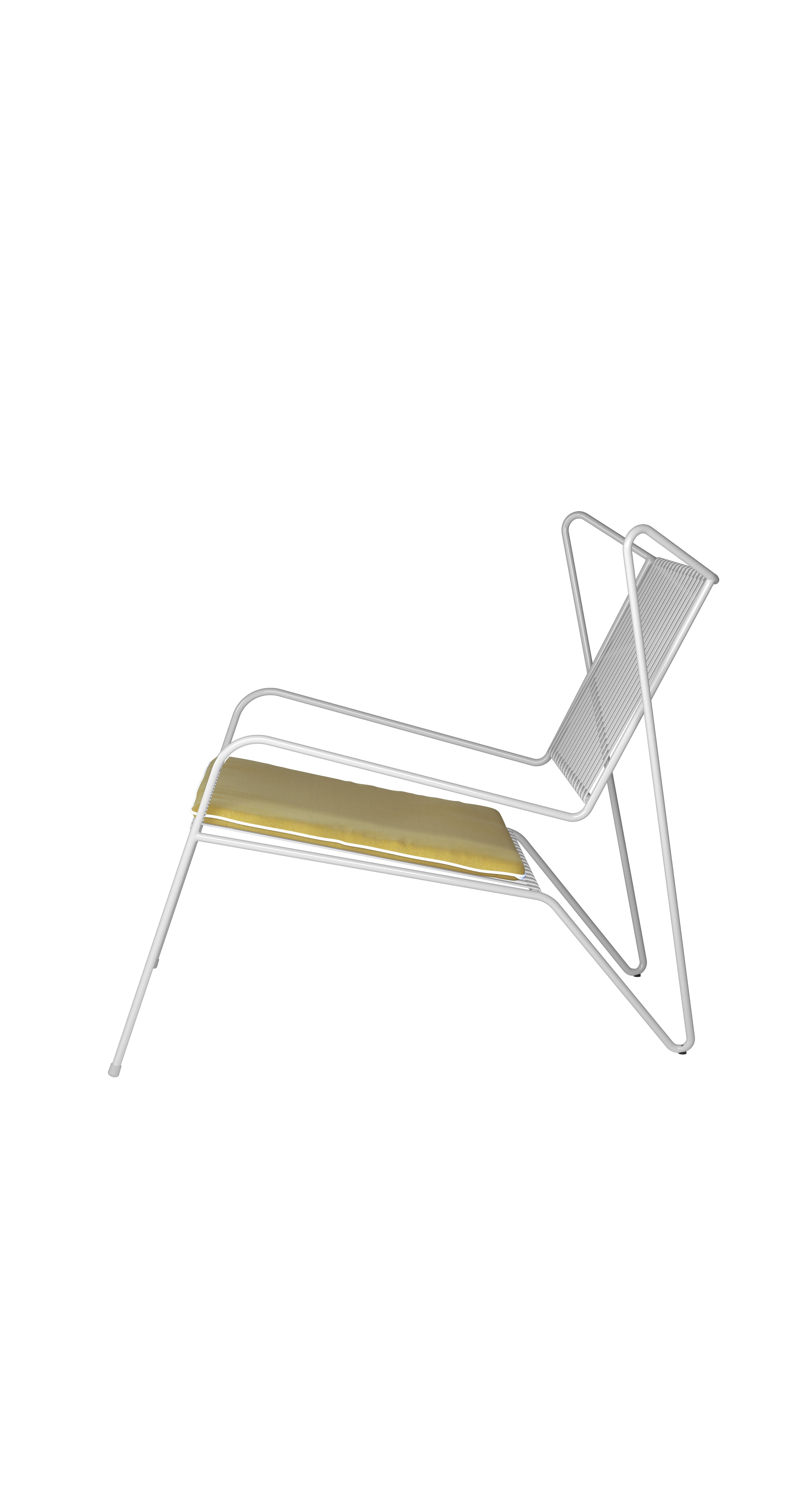 White Capri easy lounge chair with seat cushion by Cools Collection
Materials: Powder coated stainless steel, fabric suitable for outdoor use.
Dimensions: Lounge Chair: W 70 x D 84 x H 78 cm (seat height 35cm).
Seat cushion: W 52 x D 54 x H
