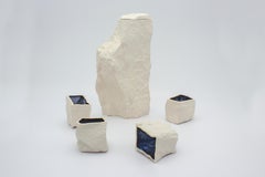 White Carafe and Cups Set by Craig Barrow