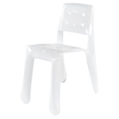 White Carbon Steel Chippensteel 0.5 Sculptural Chair by Zieta