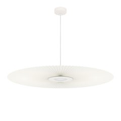 White Carmen Pendant Lamp L 120 by HARTO
