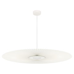 White Carmen Pendant Lamp L 120 by HARTO