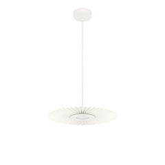 Lampe pendante blanche Carmen S 50 par HARTO