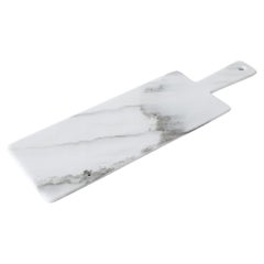 White Carrara Marble Big Long Cutting Board