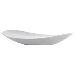 Schale/Vase/Gefäß aus weißem Carrara-Marmor, Tafelaufsatz, handgeschnitztes Design