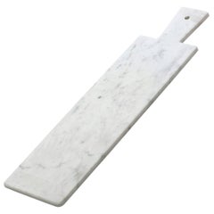 White Carrara Marble Cutting Board Long
