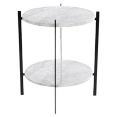 White Carrara Marble Deck Table by OxDenmarq