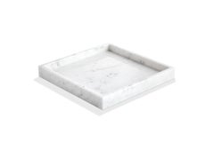 White Carrara Marble Square Tray