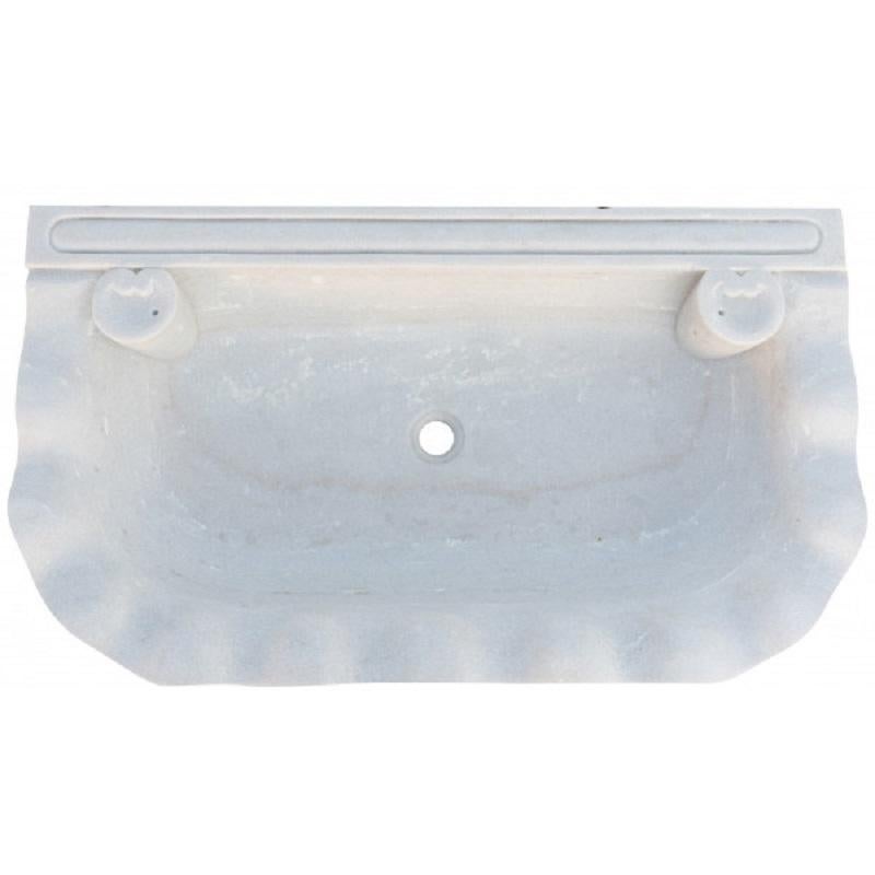 Lavabo de piedra de mármol de Carrara blanco Tallado en venta