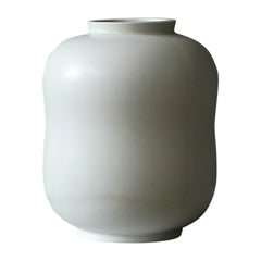 White 'Carrara' Vase by Wilhelm Kage for Gustavsberg, Sweden, 1930s