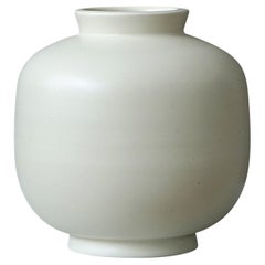 White 'Carrara' Vase by Wilhelm Kage for Gustavsberg, Sweden, 1930s