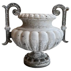 White Cast Iron Jardiniere