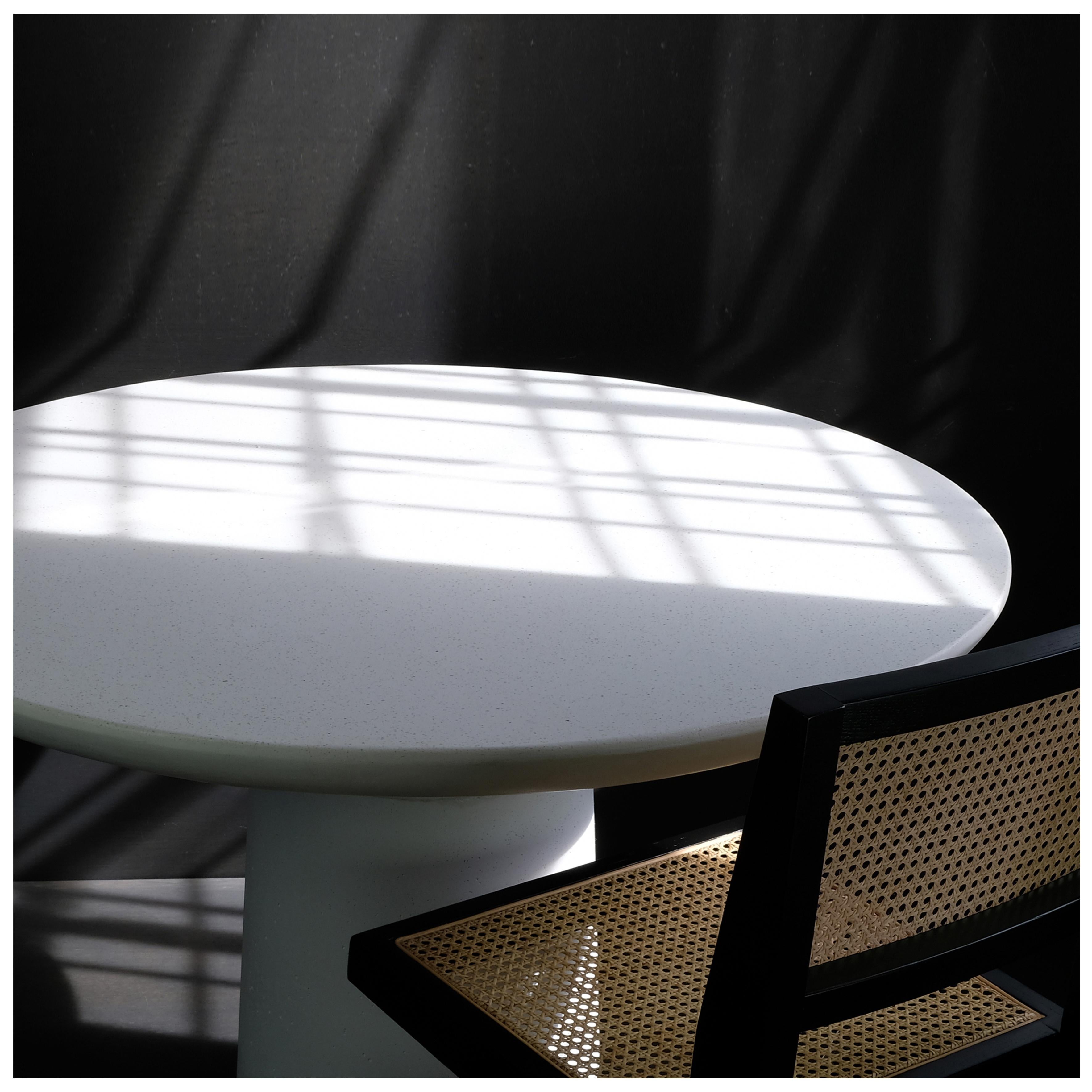 sculptural dining table