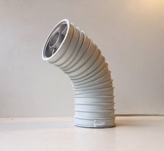 Lampada da tavolo Caterpillar bianca di Ole Pless-jørgensen, Nordisk Solar, anni '80