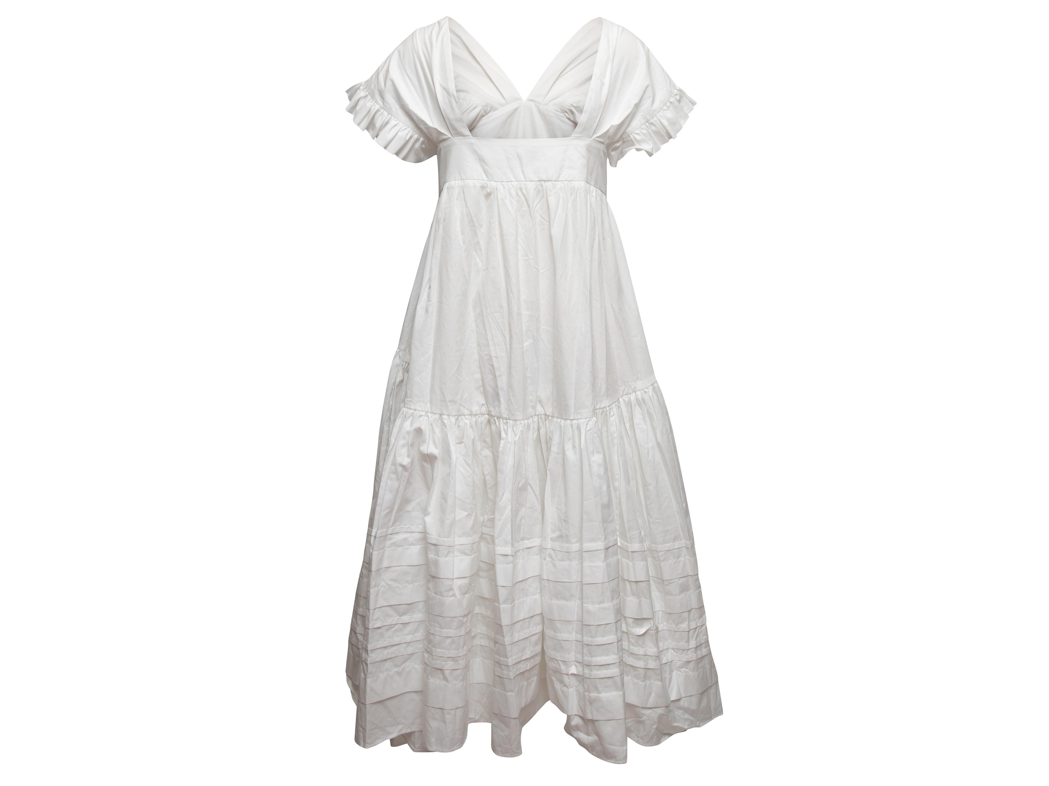 Gray White Cecilie Bahnsen Spring/Summer 2019 Rikke Dress For Sale