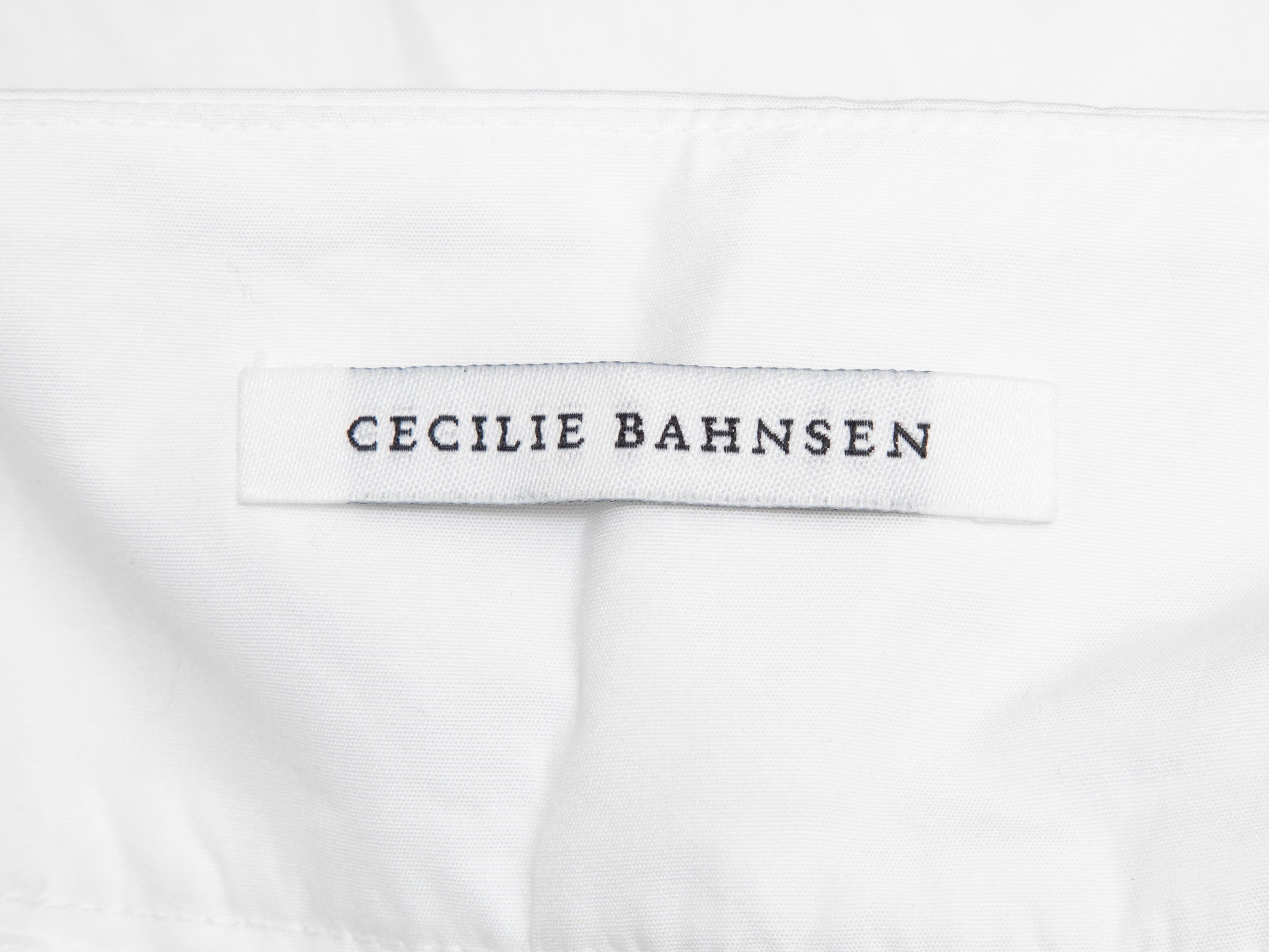 White Cecilie Bahnsen Spring/Summer 2019 Rikke Dress In Excellent Condition For Sale In New York, NY