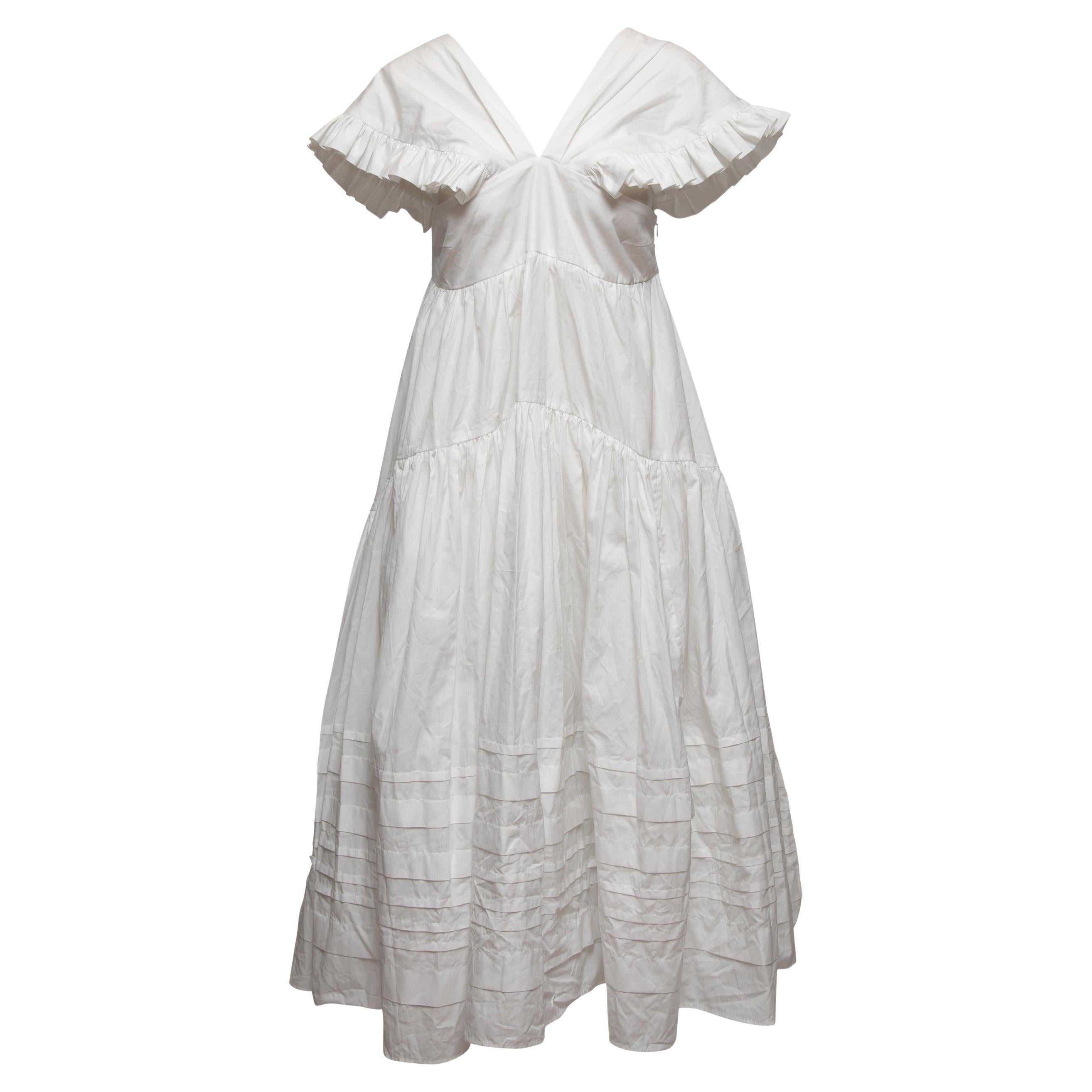 White Cecilie Bahnsen Spring/Summer 2019 Rikke Dress For Sale
