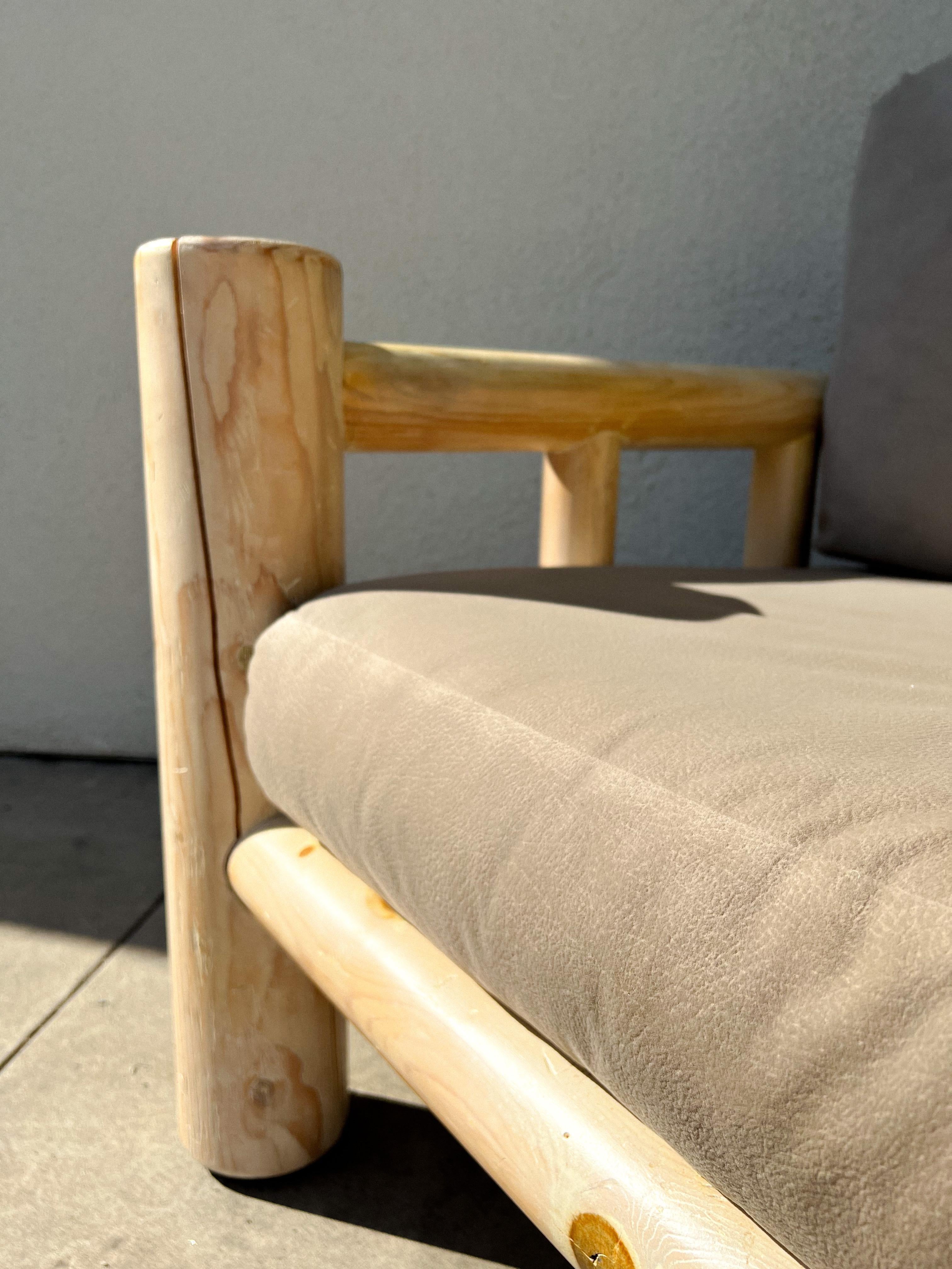 White Cedar Log Lounge Chair 5