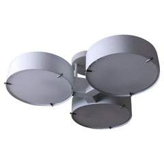 White Ceiling Fixture by Bruno Gatta for Stilnovo, 1954