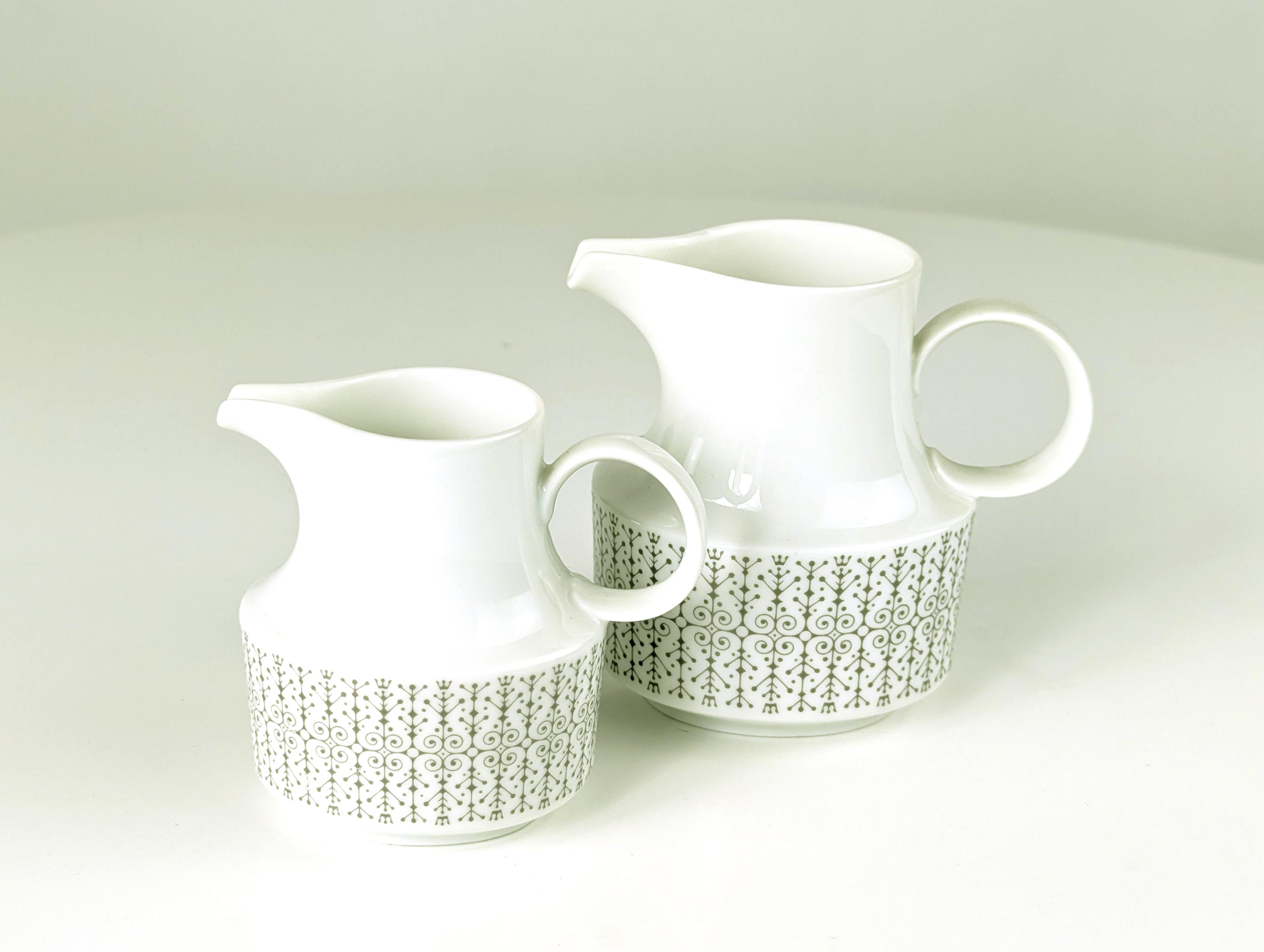 12-teiliges Kaffee- und Teeservice aus weißer Keramik aus den 60er Jahren von Wirkkala für Rosenthal im Angebot 4