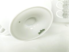 White ceramic '60s 12-piece coffee & tea service by Wirkkala for Rosenthal