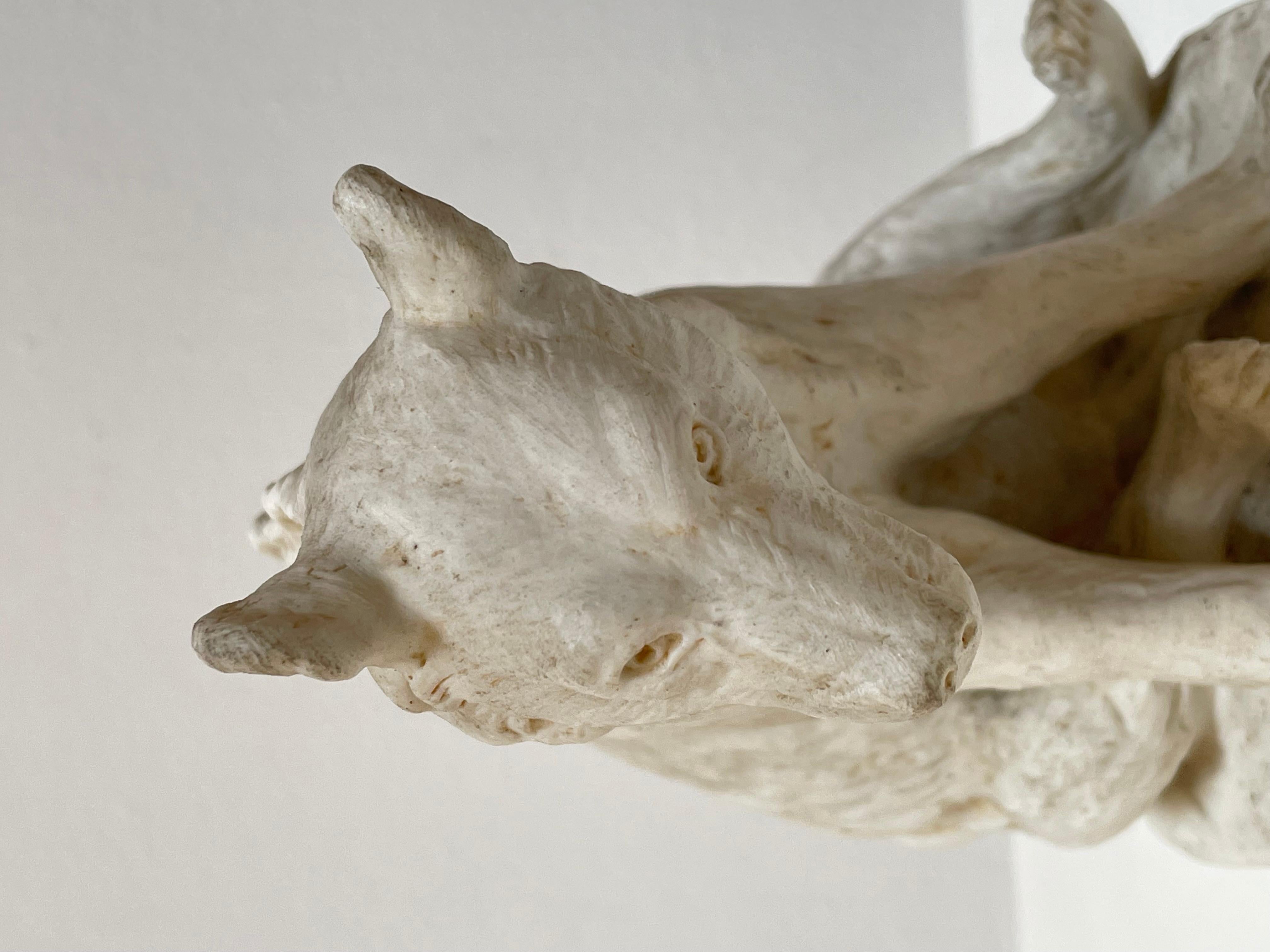 Début du 20ème siècle Sculpture d'ours en céramique blanche de Stellmacher Teplitz, 19ème siècle en vente