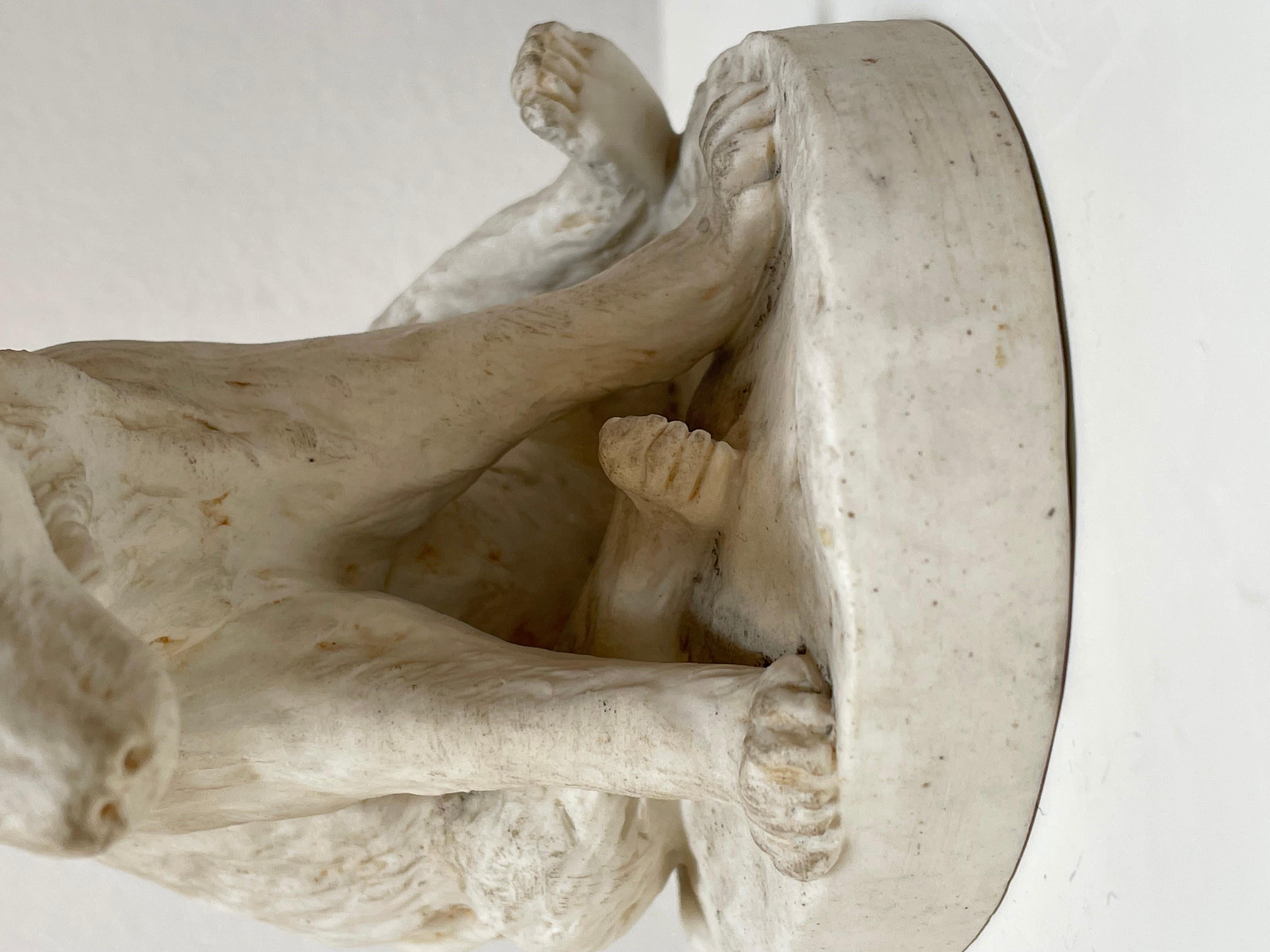 White Ceramic Bear Sculpture by Stellmacher Teplitz, 19th Century For Sale 1