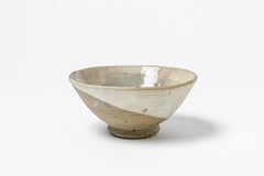 Schale oder Becher aus weißer Keramik von Jean Linard, La Borne, um 1970