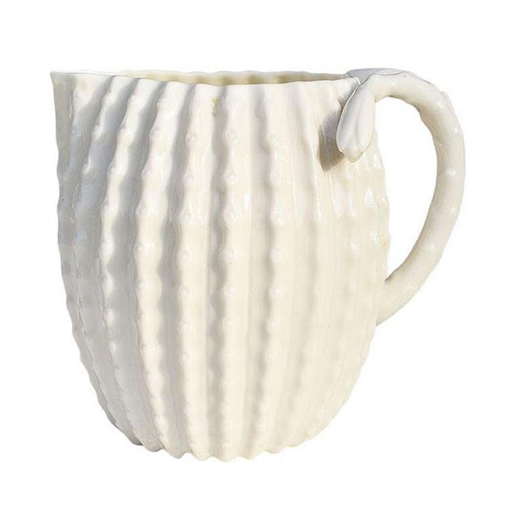 Crémier à café et crémier en céramique blanche Cactus Bon état - En vente à Oklahoma City, OK
