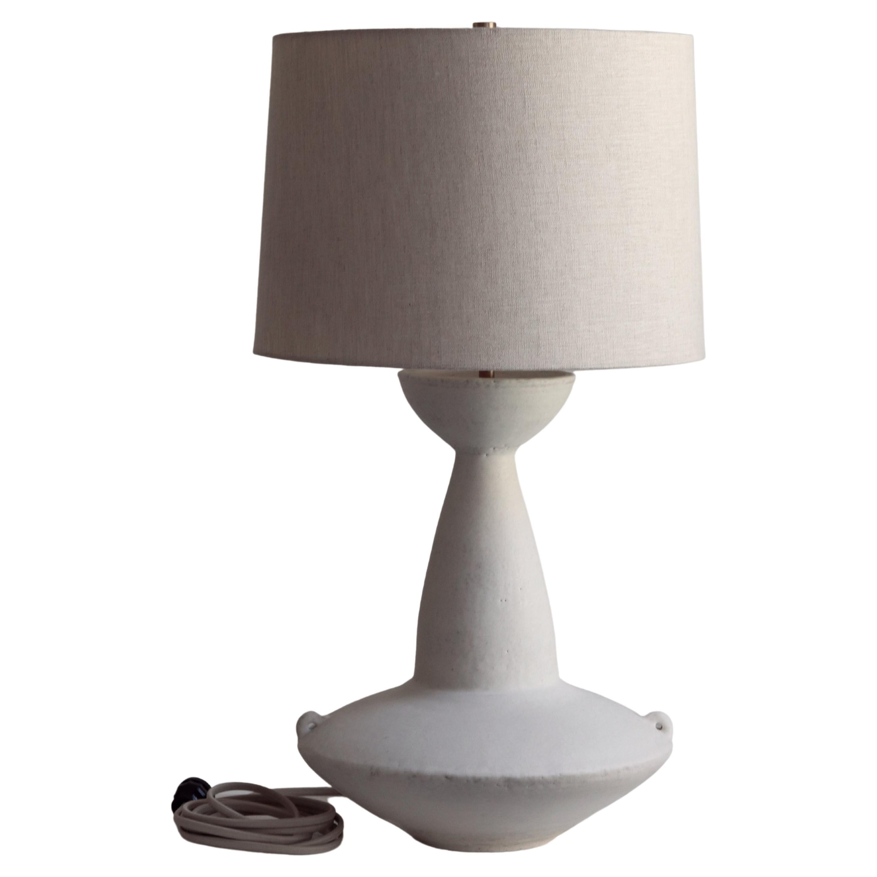 White Ceramic Claudius Lamp by Danny Kaplan