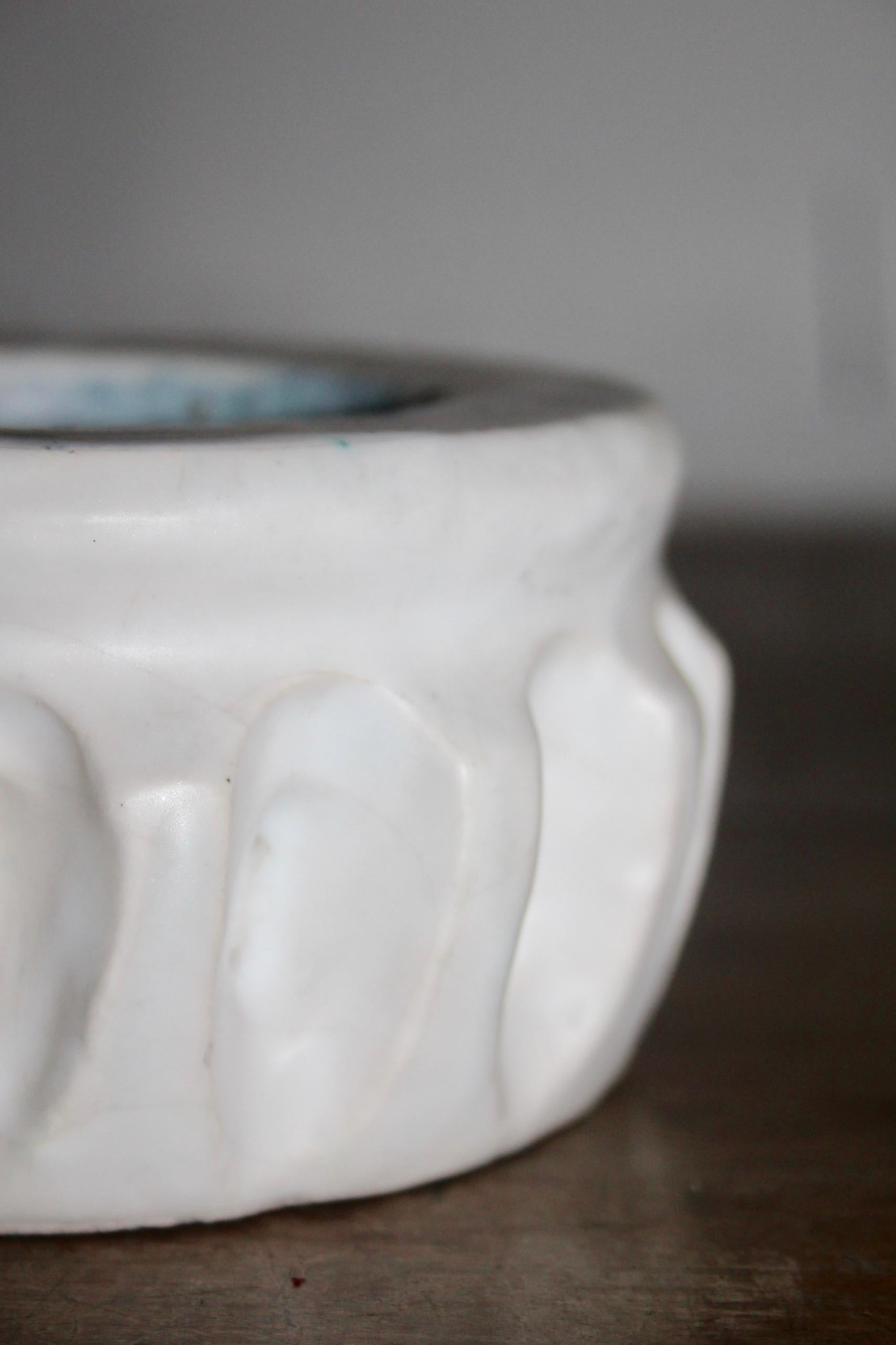 Mid-20th Century White Ceramic Cup by Callis Cabinet Maker