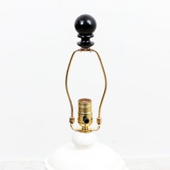 White Ceramic Faux Bamboo Lamp