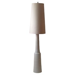 White Ceramic Floor Lamp by Mobach, Netherlands 1970s