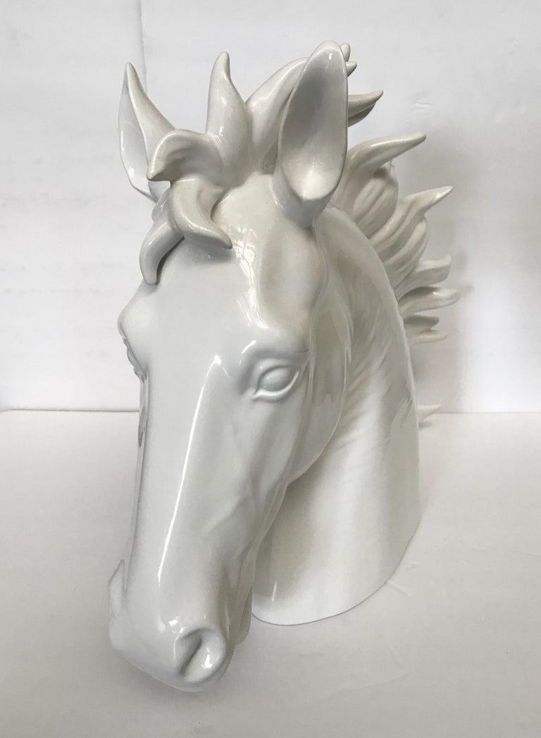 White Ceramic Horse Sculpture by Fabio Ltd at 1stDibs