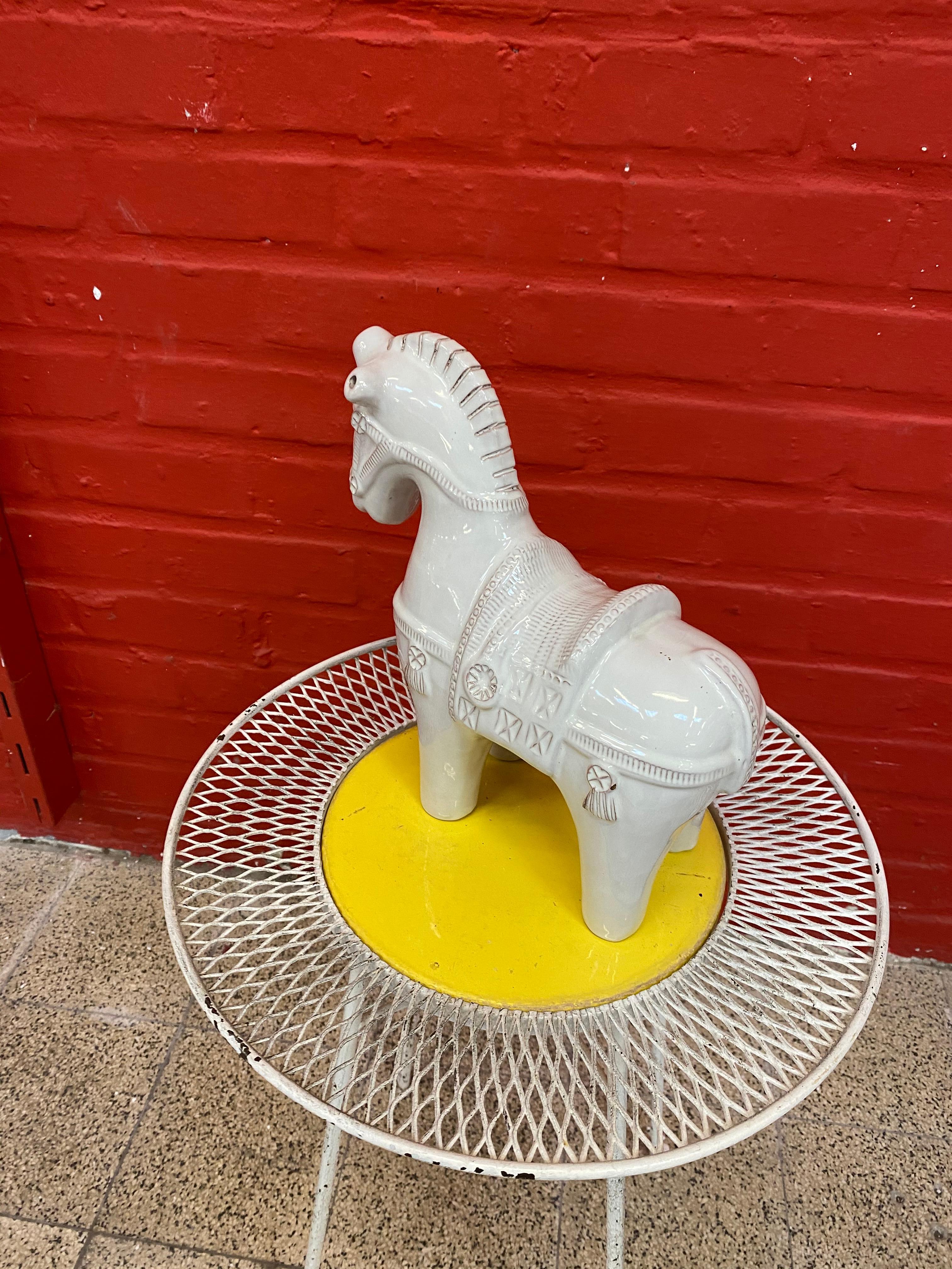 White Ceramic Horse 2