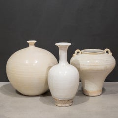 White Ceramic Milk Pottery with Handles